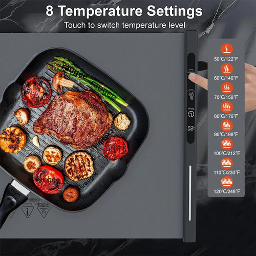 Compact Roll-Up Electric Plate Warmer