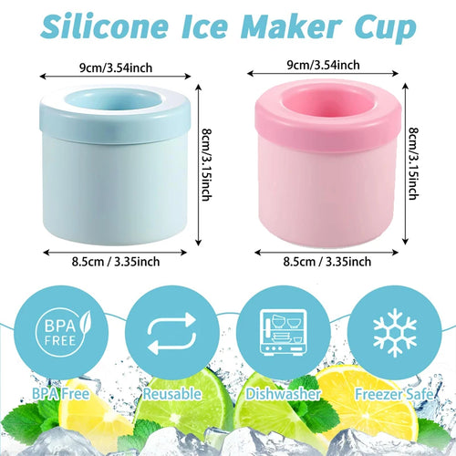 ChillRound Silicone Cylinder Ice Cube Maker