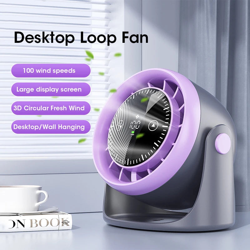 BreezePro Touch Mini Desk Fan
