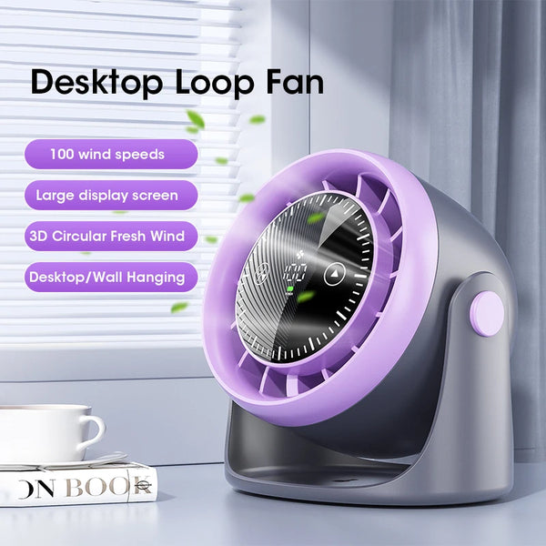 BreezePro Touch Mini Desk Fan